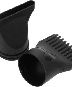 Artibetter 2pcs Embouts de Sèche-cheveux Noirs en Plastique Circulaires Multifonctions Compatibles pour Routine de Soin Capillaire et Coiffure en Salon
