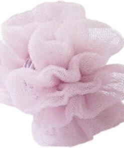 Shower Pouf, Back Scrubber, Towel with Suction Cup, Skin Renewal Body Wash, Deep Cleansing Bath Puff Ball for Bathroom, Spa, Home, Travel, 5.51x19.29 Inches, Light Multicolor