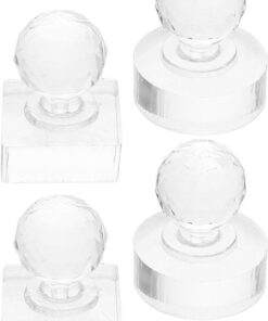 HEMOTON 4 Pièces Kit de Compression de Poudre de Maquillage Tampon à Poudre en Plastique Distribution Uniforme Compatible Fards à Paupières et Blush, Accessoire Cosmétique Pratique