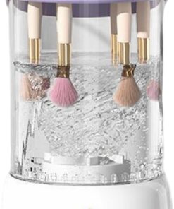 Nettoyeur Électrique de Pinceaux de Nettoyeur d'Accessoires de | Nettoyeur Automatique de Brosses Cosmétiques à Recharge USB pour Femmes Amatrices de Beauté Personnel Studio