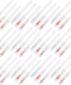 60 Pièces Applicateur de Lèvres en Silicone avec Couvercle Outil de Beauté Réutilisable et Portable pour Gloss et Rouge à Lèvres