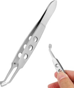 Meibomian Expresseur de glande en acier inoxydable, pince à épiler de massage pour les yeux secs, outils de nettoyage des paupières, outil de nettoyage des yeux pour le traitement des orthèses des