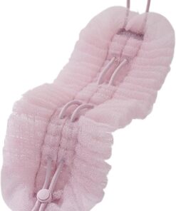 Shower Pouf and Back Scrubber Combo, Exfoliatings Washcloth with Suction Cup, Bath Puff Ball for Skin Renewal, Deep Body Cleansing, Shower and Spa Needs, 5.51x19.29 Inches