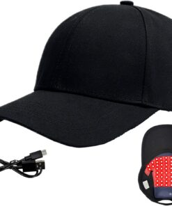 Chapeau À Lumière Rouge Pour La Repousse Capillaire Soins LED 450 nm/660 nm | Bonnet De Repousse Capillaire Domicile Soin Cuir Chevelu et Loisirs Unisexe