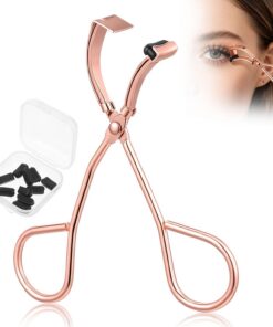 ULTECHNOVO Recourbe-cils Mini Taille de Précision en Métal Coussinets de Rechange Inclus pour Boucles Solide Toute la Journée, Outil pour Maquillage Précis