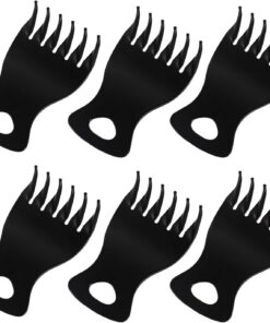 ULTECHNOVO 6 pièces Lot de Peignes Coiffage Hommes Rétro Peigne à Grosses Dents pour Styliser et Démêler pour Soin Capillaire Quotidien
