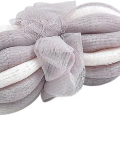 Loofahs for Shower, Sponge Body Wash Loofah, Soft Mesh Pouf Bath Scrubber Ball 2.36x2.36x7.87 in for and Lathering, Bathing Accessories for Men, Women, Kids Daily