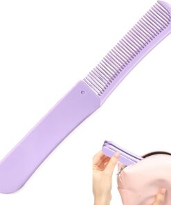 Peigne Pliant Portable Soin Capillaire À Double Tête | Peigne Pliant Pour Coiffure pour Maison, , Vacances, Salon de Coiffure, Appartement, Hôtel, Dortoir Universitaire, Ferme