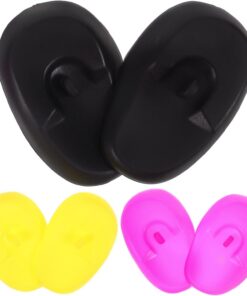 Gatuida Protège-Oreilles en Silicone pour Teinture Capillaire 3 Paires Protection L'Eau Colorants Couvre-Oreilles Réutilisables pour Salon de Coiffure et Soins Capillaires