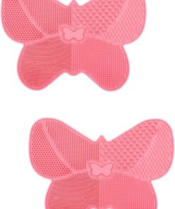 Healeved 2pièces Tapis De Nettoyage De Pinceaux Forme De Avec Ventouse Outil Pour Nettoyage Brosse De Maquillage Pour Salon Et Usage Domestique