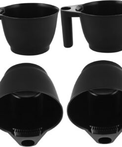VICASKY 4pièces Lot de Bols Mélangeurs pour Coloration Capillaire avec Graduations Adaptés aux Soins à Huile Utilisation Professionnelle