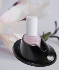 Support de bouteille de vernis à ongles en silicone durable pour outils de manucure à domicile et accessoires de nail art, noir