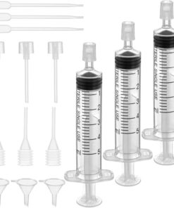 Qianyu Lot de 3 outils de recharge de parfum en plastique avec seringue, décanteur de parfum avec adaptateur pour eau de Cologne liquide, échantillon d'huiles essentielles, utilisation en voyage