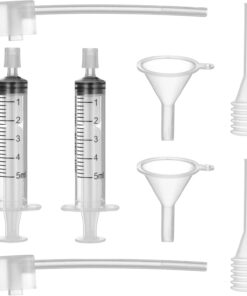 Kifmurase Lot de 8 outils de recharge de parfum transparents avec pompe de recharge en plastique, entonnoir, compte-gouttes, petites seringues pour petits flacons atomiseurs de parfum rechargeables