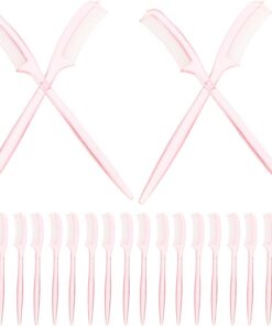 YARNOW 100pcs Brosses à Sourcils Miniatures en Plastique pour Extensions de Cils, Outil de Maquillage Multifonction Facile à Transporter pour Voyage Couleur Aléatoire