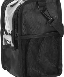 STOBAZA Paquet de Maquilleuse Professionnel Transparent Grosse Capacité, Trousse de Maquillage Bandoulière et Poignée, Paquet à Outils Résistant pour Usage Voyage et Tournage