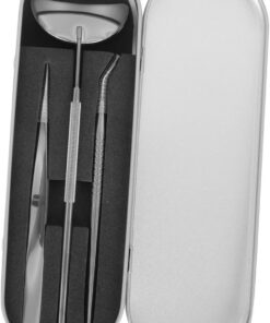 Gatuida Kit Professionnel Outils pour Extension de Cils Pince à Épiler et Miroir Accessoire Beauté Pratique pour Maquillage Naturel et Gain