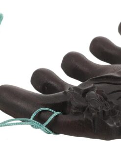 Peigne à Cheveux Dent Large en Bois de Santal Coffee, Massage | Léger et Portable, Finition Antistatique, Format Pratique pour Soins Capillaires Quotidiens