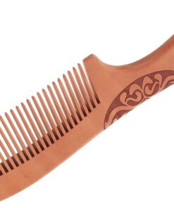 Housoutil Peigne en Bois Naturel à Long Manche Antistatique pour Soins Capillaires Démêlage Doux des Cheveux Longs Léger et Confortable Adapté Massage du Cuir Chevelu Usage Voyage et