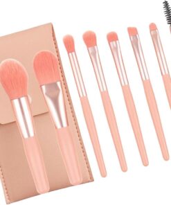 Lot de 8 pinceaux de maquillage professionnels en forme de macaron pour une application de beauté élégante