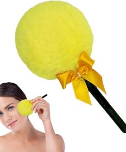 Houppette À Poudre Corps Accessoire Poignée Marshmallow Sucette Poudrage | Houppette Poudre Sèche Sucette Outil Visage Peau Sensible Femmes et Filles