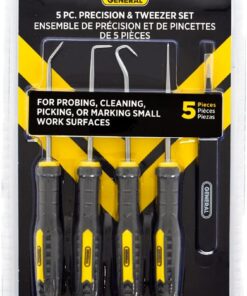 General Tools Lot de 5 sondes de précision, médiator et pince à épiler pour travaux manuels, loisirs et électronique - Outils manuels - Black