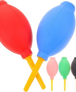 VOSAREA Souffleurs D'air sans Odeur pour Faux Cils Lot de 5 Souffleur de Poussière en Caoutchouc, Taille Compacte, Outil Multifonctionnel pour Séchage de Colle et Couleur Aléatoire