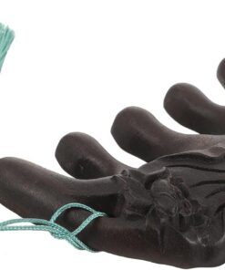 Ciieeo Peigne à Cheveux en Bois de Santal Antistatique Dents Larges, Peigne de Massage Portable pour Soins Capillaires et Démêlage Quotidien
