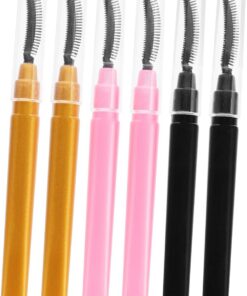 VICASKY 6pièces Pinceaux à Mascara Applicateurs Pour Et Sourcils Outils De Maquillage Et Élégants Pour Voyage Et Utilisation