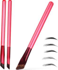 Ensemble De 3 Pinceaux À Sourcils Réalistes Outils De Maquillage Multifonctionnels Pour Sourcils Naturels Pinceaux Fins Biseautés Pour Les Voyages