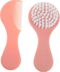 VALICLUD 1 Set Ensemble Brosse et Peigne pour Bébé Né Brosse à Cheveux pour Bébé Fille Doux pour Cuir Chevelu et Cheveux Fins Soins Capillaires pour Nourrissons