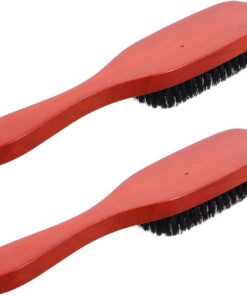 Healeved 2pièces Brosse à Cheveux Pour Femme Et Homme Poils Souples Bois Démêlant Et Accessoire De Voyage Et Soins Capillaires Brosse Ronde Et Compacte