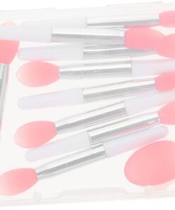 Healvian Brosse Exfoliante pour Lèvres Pinceau à Rouge à Lèvres Silicone Applicateur de Masque Silicone Applicateur Cosmétique Accessoire pour Soin des Lèvres