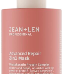 Jean & Len Masque 2en1 Professional Advanced Repair, vegan, 200 ml | Masque capillaire réparateur pour cheveux secs & abîmés, nourrit intensément, pour moins de casse, en Rinse-Off & Leave-In
