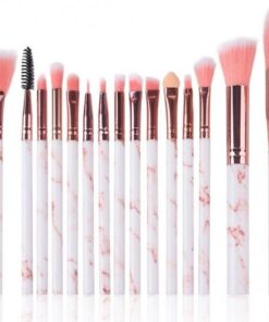 Wudaizhi Ensemble D'outils De Brosses De Maquillage De 15 Pcs, Fond De Teint en Poudre Cosmétique Fondation De Fierté Blush De Mélange De Maquillage De Beauté