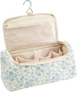 Trousse De Maquillage Pochette Matelassée Mignonne Portable | Trousse En Coton Pour Outils À Cheveux De Pour Brosse Bigoudis Cosmétiques Bijoux Toilette Salle De Bain Hommes Femmes