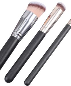 Healeved 3pièces Pinceaux Maquillage Fond Teint Correcteur Outils Cosmétiques pour Maquillage Visage Pinceaux Anti-imperfections