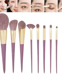 Pinceaux de Lot de 9 pièces d'accessoires cosmétiques doux et antidérapants | Kit pinceaux à Pour Lèvres Teint Sourcils Cils