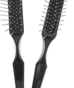 VALICLUD Peigne à Queue de Rat 2pcs Noir en Abs Fonction de Séparation et Coiffage Professionnel pour Balayage Cheveux et Soins Capillaires