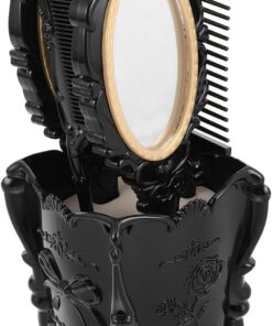VALICLUD Peigne De Coiffure Chic Avec Miroir Rétro Et Support Organisateur Ensemble De Soins Capillaires Pour Et Femmes Accessoire De Coiffure Élégant Pour Salon à