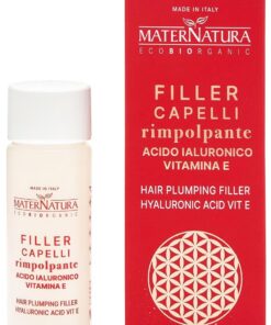 Maternatura, Soin Capillaire Repulpant à l'Acide Hyaluronique et à la Vitamine E, Finishing Remplissant, Anti-Frisottis et Brillance, Made in Italy - 50 ml