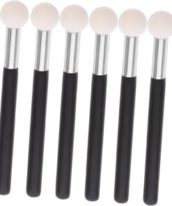 VALICLUD 6pièces Pinceau Anti- à Tête Ronde Outil De Maquillage Pour Fond De Teint Applicateur Portable Pour Et Poches Sous Yeux