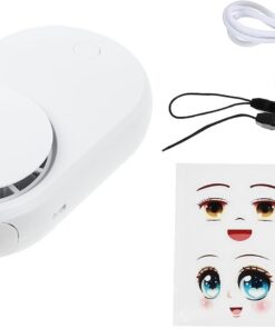 Ciieeo Mini Sèche-cils en Plastique Blanc pour Extension de Cils en Éventail, Outil Compact pour Sécher les Cils Greffés Pendant été Vacances