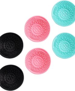 VICASKY 6 Pièces Nettoyant pour Outils de Maquillage en Silicone, Cup de Nettoyage pour Pinceaux, Éponges et Houppettes, Rapide et Facile à Nettoyer, Présent