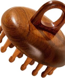 Masse-cuir en bois, peigne de masseur du cuir chevelu en bois Brosse en | Brosse naturelle 28 dent pour les soins capillaires, outil de massage corporel portable
