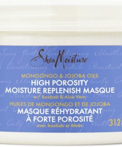 Shea Moisture / Mongongo & Jojoba Oils / Reconstitution d'hydratation à haute porosité / Masque – 325 ml / Lot de 1