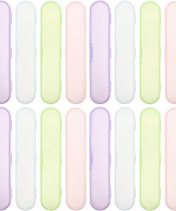 OUNONA 20pièces Étui à Pinces De Rangement Boîte De Transport Plastique Pour Pinces à Cils Étui De Protection Transparent Avec Compartiments Séparés Pour Outils De Maquillage