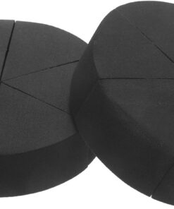 OUNONA Éponge à Maquillage Triangulaire Noire en Polyuréthane 12pcs pour Fond de Teint, Finition Naturelle et Facile à Nettoyer, Outil Polyvalent pour Maquillage Visage
