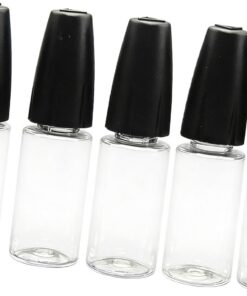 Lot de 5 flacons compte-gouttes avec bouchon sécurisé et pointe aiguille pour divers liquides, modèle d'art, peinture, voyage, bricolage, accessoires de projet