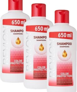 Revlon Shampoing Protection Couleur, Protège et Hydrate, Cheveux colorés et décolorés, Flacon de 650ml (Lot de 3)